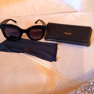 Celine butterfly sunglasses with case and cloth.